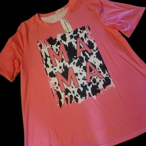 Pink Mama Cowprint T-Shirt
